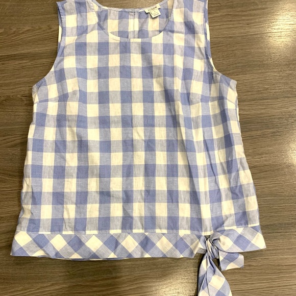 J Crew Gingham Top - Picture 3 of 3